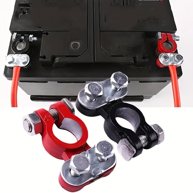 2 Pack Car Battery Terminal Connectors, Positive and Negative Car Terminals