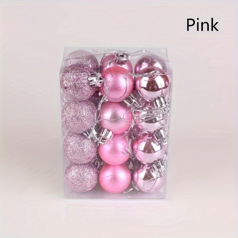 24 decoraciones de bolas de Navidad para centros comerciales, hoteles, KTV, bodas y fiestas navideñas