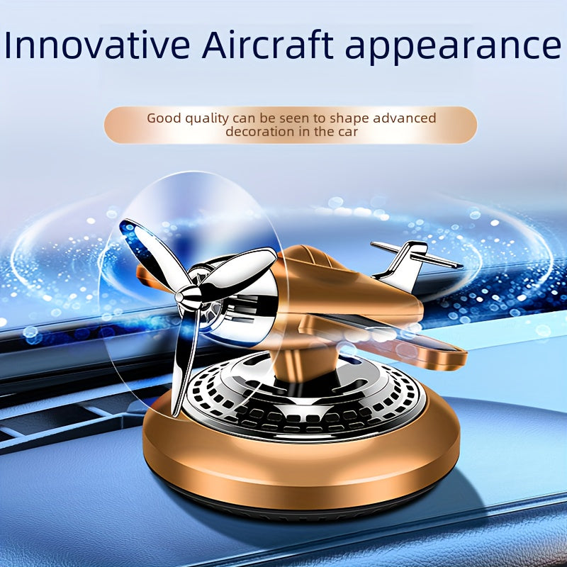 Solar-Powered Car Air Freshener Aromatherapy Helicopter Odor Remover Decoration Eid Al-Adha