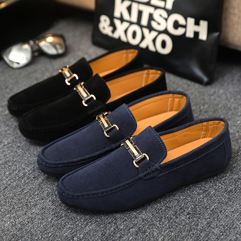 Men's Casual Canvas Loafer Shoes Slip-On Rubber Sole for Party and Streetwear