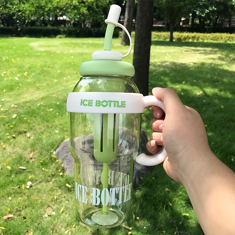 Large 44oz BPA-Free Plastic Water Bottle with Handle Leakproof Straw for Gym Outdoor and Back-to-School