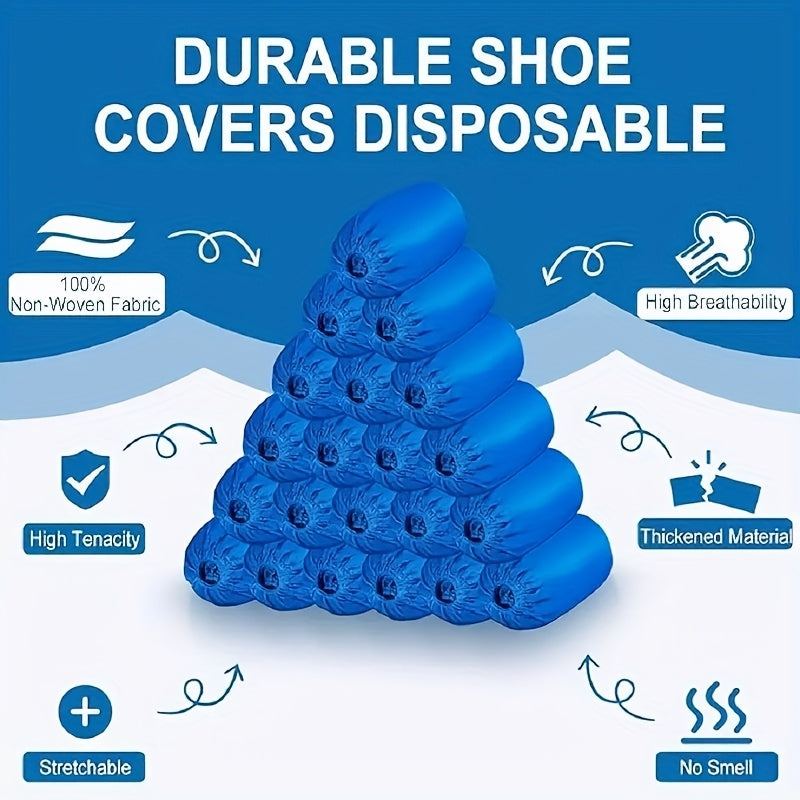 Disposable Shoe Covers 100pcs, Cleaning, Hygiene, Travel Hotel Use
