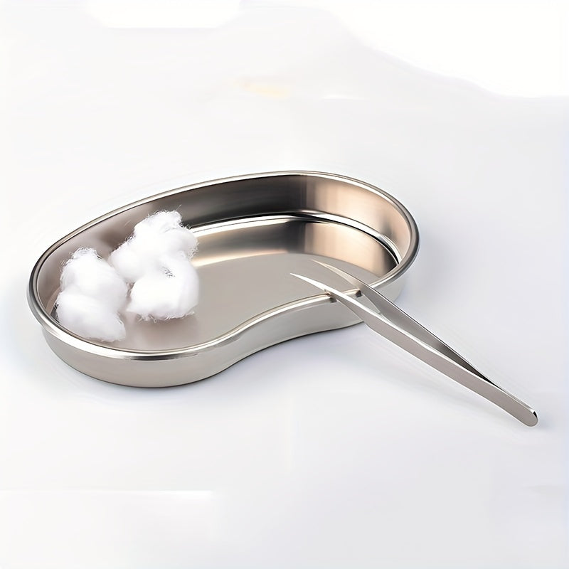 Stainless Steel Medical Instrument Tray for Tattoo, Dressing, Salon and Laboratory Use