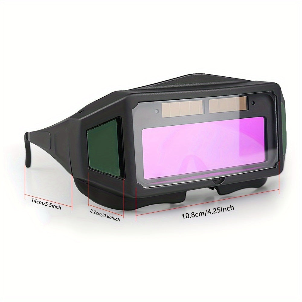 Automatic Darkening Welding Glasses Safety Goggles for TIG MIG MMA Lightweight Solar Powered