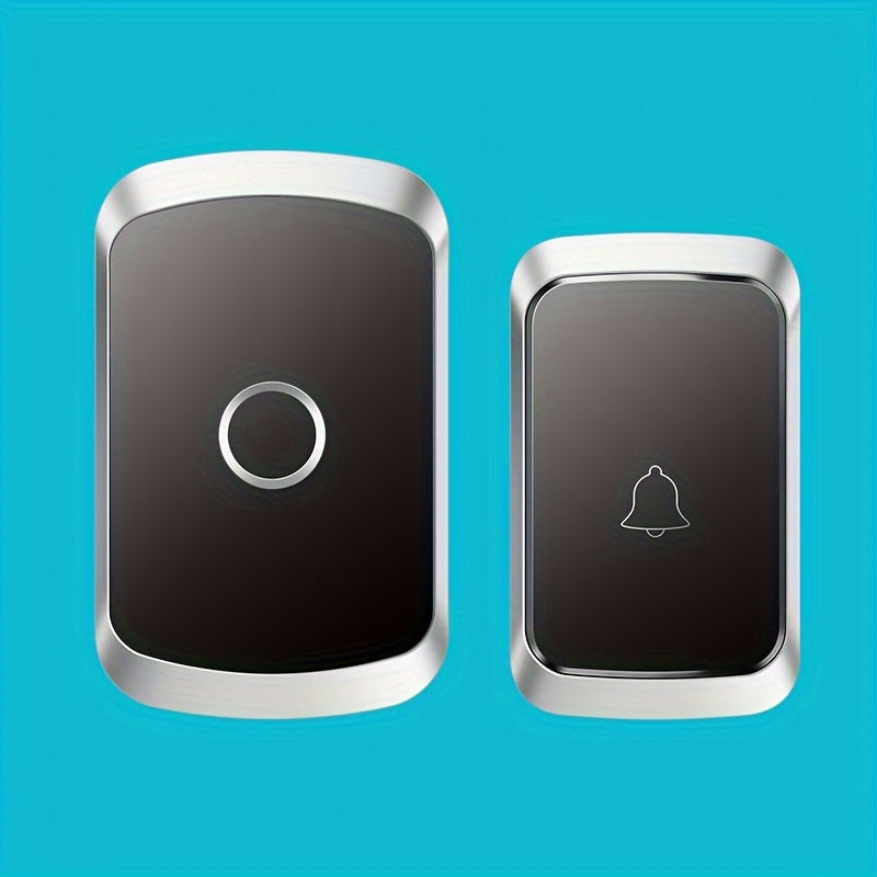 Wireless Doorbell Set with 60 Melodies LED Flashlight 300m Range EU Plug