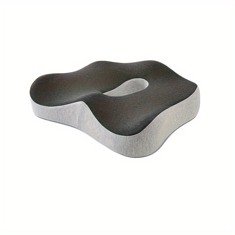 Memory Foam Lumbar Cushion for Office Chair Support Grey