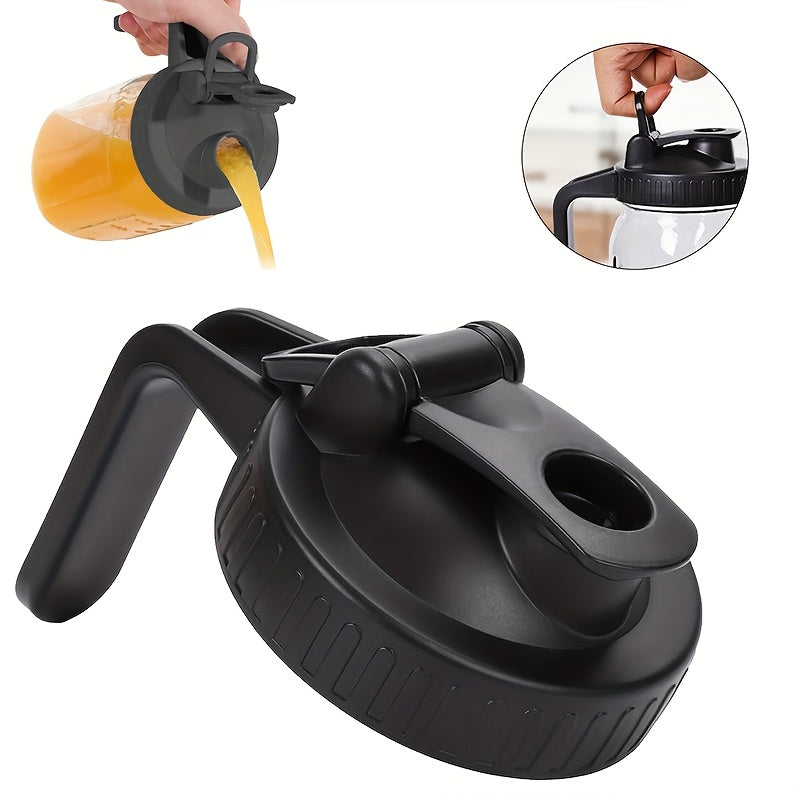 Многоразовая крышка для банок Mason с ручкой, герметичная силиконовая прокладка, крышка с широким горлышком