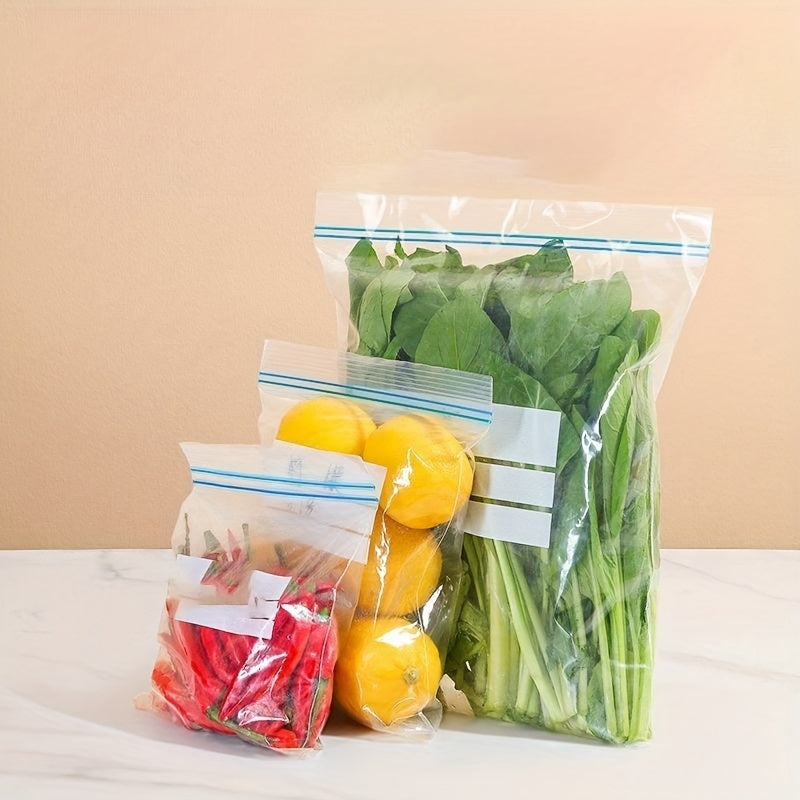 Reusable Food Storage Bags Pack of 30 Double-Layer Seal Bags Food-Grade Plastic Freezer Safe
