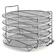 Stainless Steel besh qatlamli bug'lash rack va quritish aksessuari Air Fryer uchun