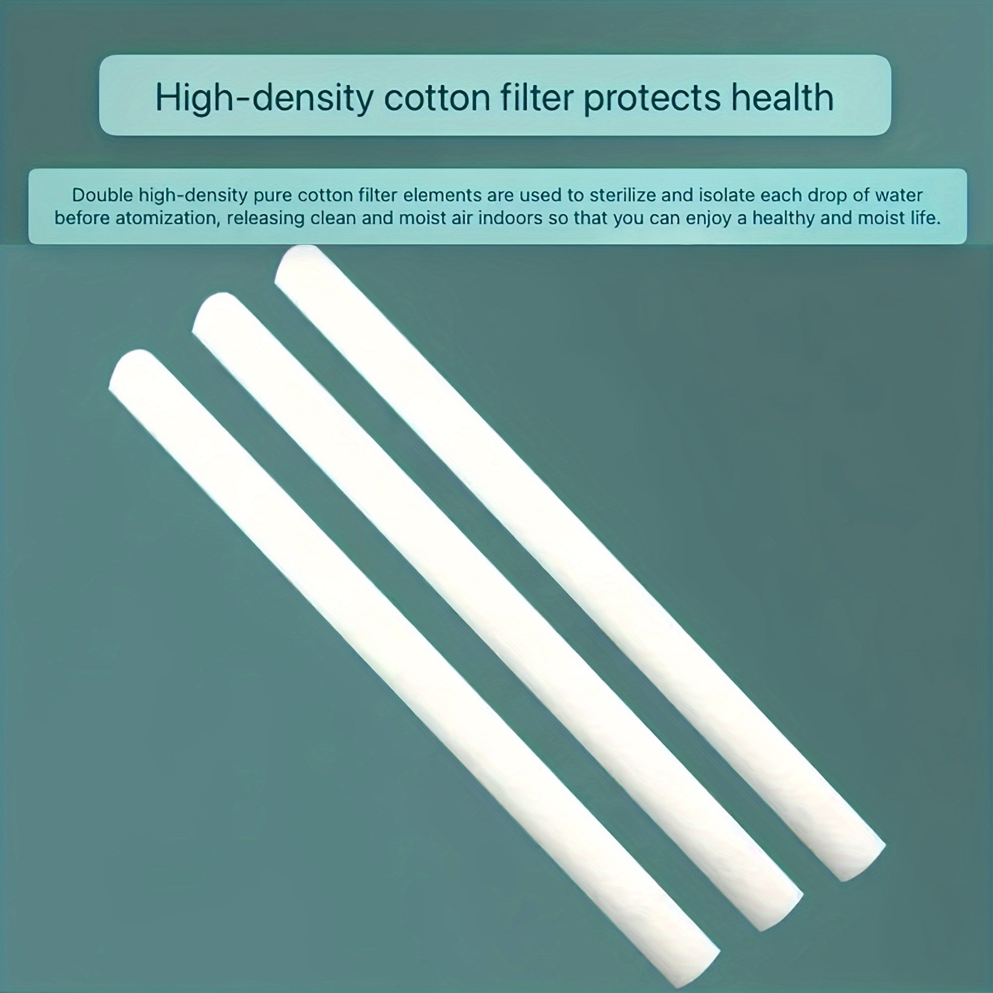 10 dona Atomized Humidifier paxtali tamponlar, so'radigan filtr, gubka tayoqcha