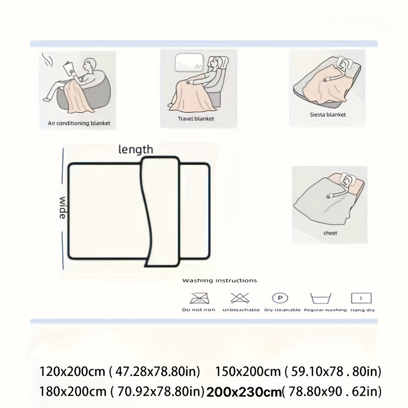 Manta de felpa con burbujas en degradado y velvet de leche para todas las estaciones