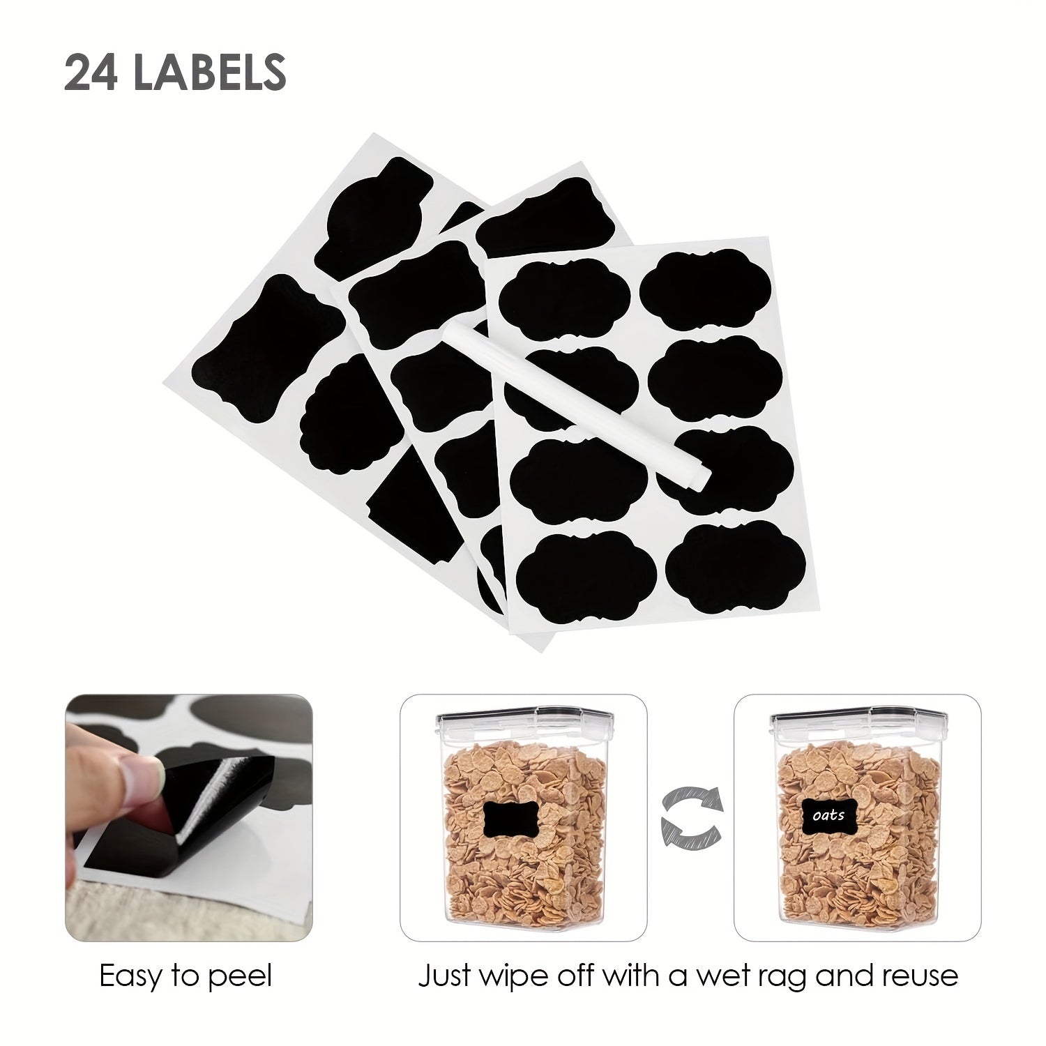 6 ta qutilardan iborat to'plam, 54oz, BPA-free plastmassa oshxona shkaflari uchun qattiq yopiladigan oziq-ovqat saqlash konteynerlari