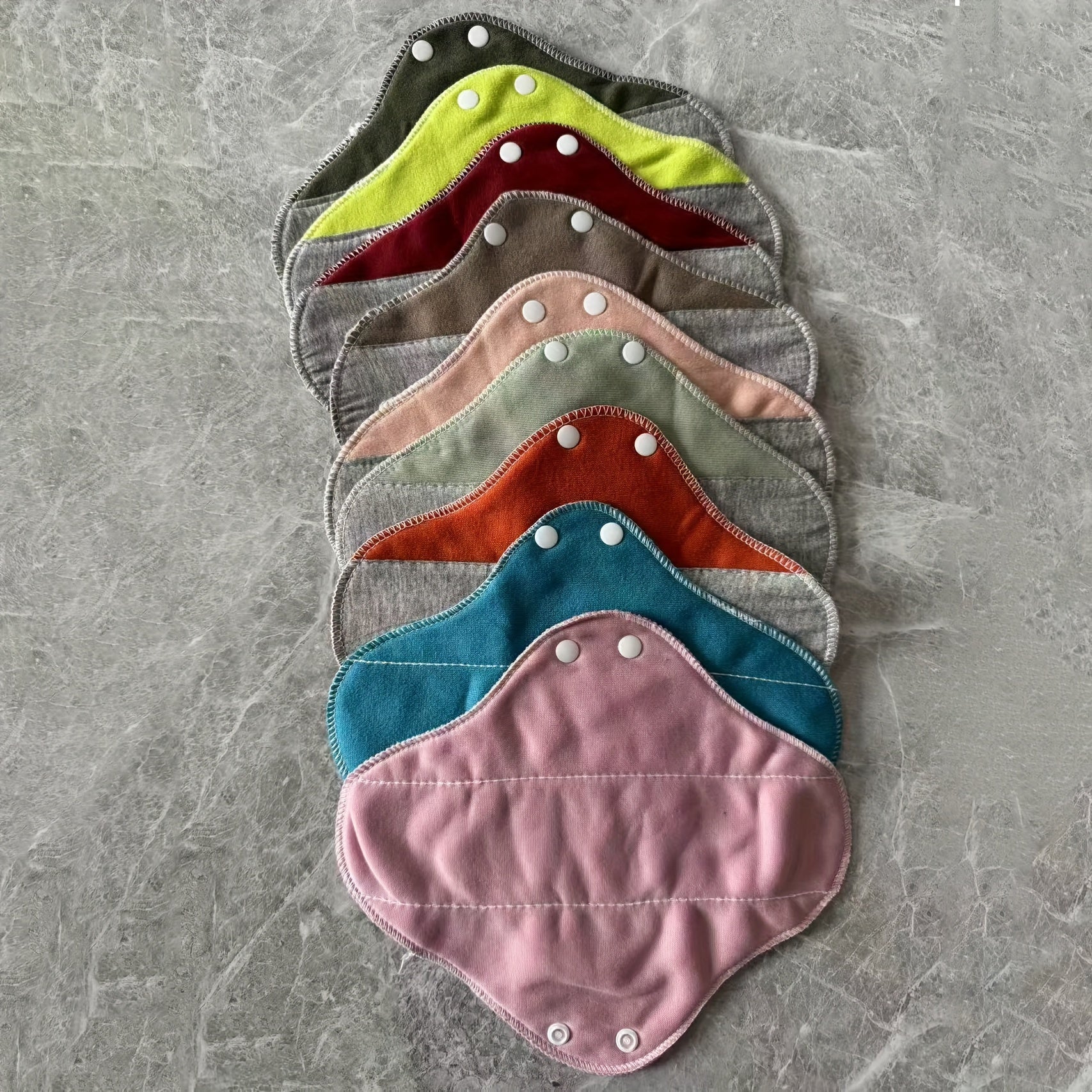 Adult Diaper Pads 4 Pack Breathable Waterproof Washable Leak-Proof with Snap Buttons