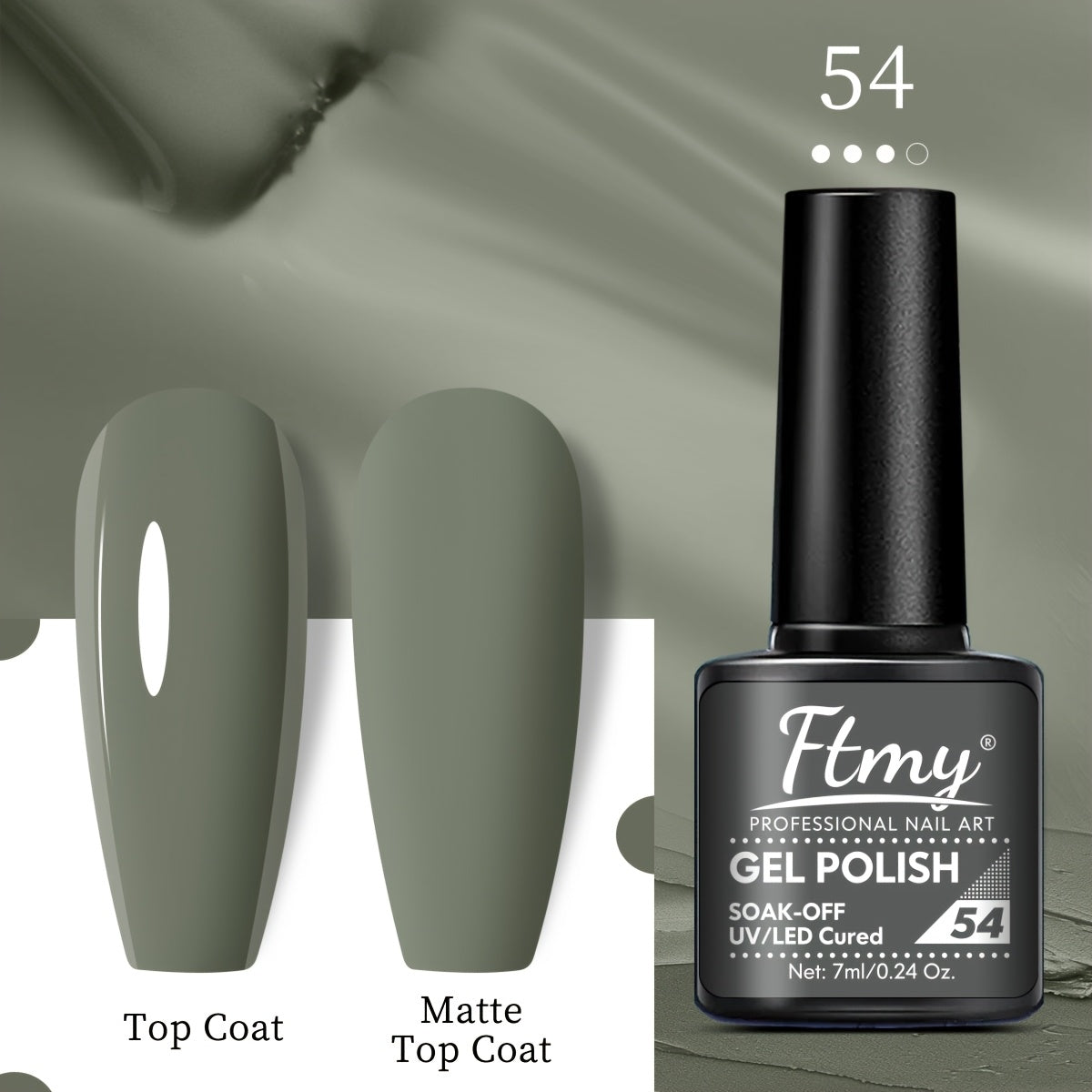 Women Gel Nail Polish Strong Bright Colors Long-Lasting