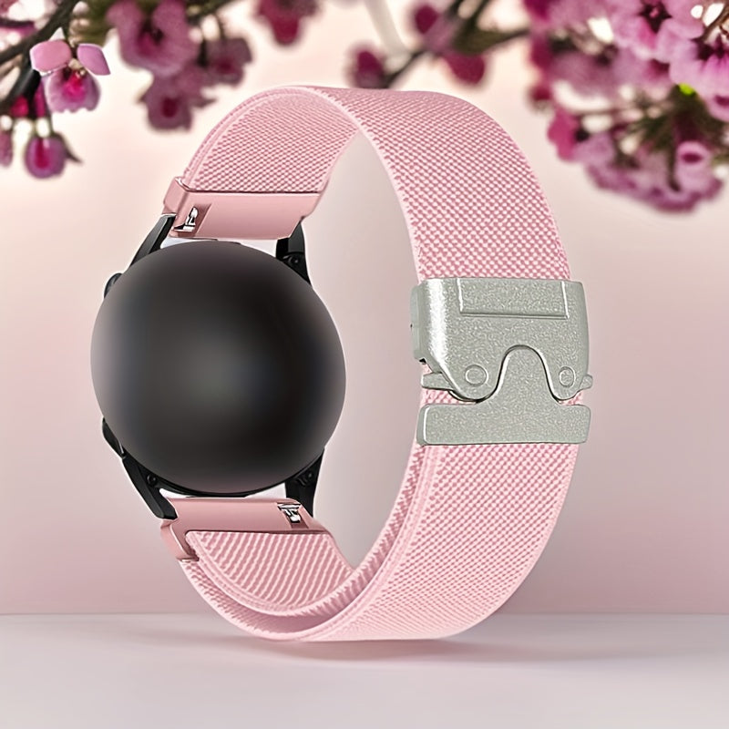 Elastic Nylon Watch Strap Adjustable Polyamide Band for Smartwatches 18mm 20mm 22mm