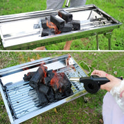 Handheld Portable BBQ Blower Fan for Outdoor Cooking Plastic