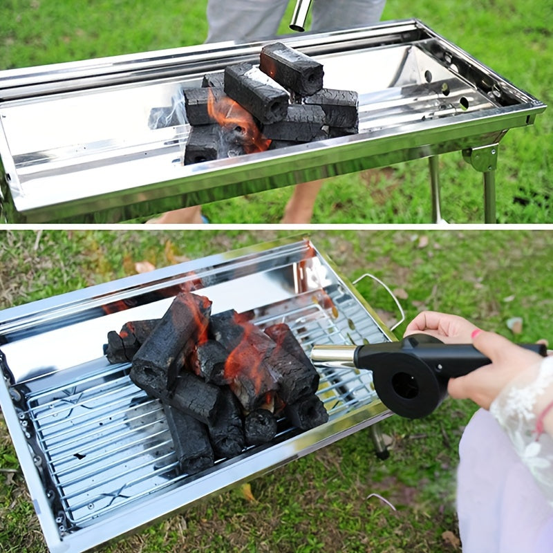 Handheld Portable BBQ Blower Fan for Outdoor Cooking Plastic