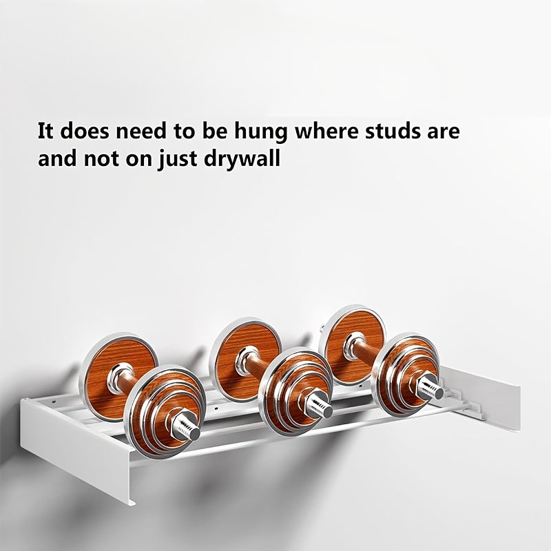 Foldable Wall-Mounted Metal Towel Rack for Bathroom Balcony Living Room Black White