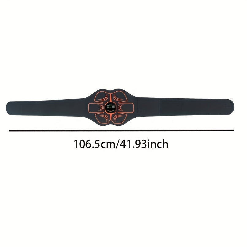 USB orqali zaryadlanadigan batareyaga ega EMS mushaklarni mashq qilish belbog'i, 6 rejim, 18 intensivlik, bel va qorin mushaklari uchun moslashuvchan uy sport uskunasi. Ajoyib 14-fevral sovg'asi.