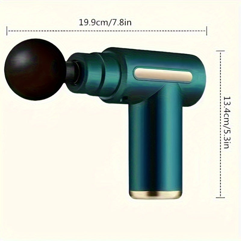Deep Tissue Massage Gun with LCD Display Rechargeable Handheld Percussion Massager for Body Back Neck
