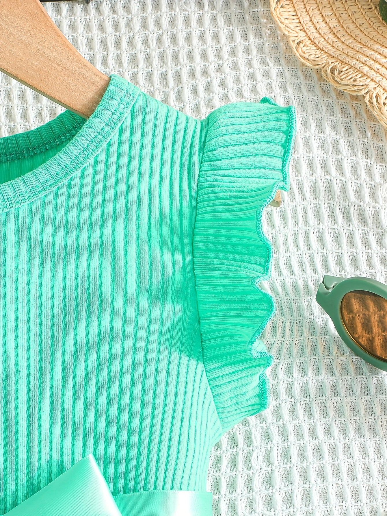 Girls Summer Floral Cotton Dress Sleeveless with Belt for Girls 12 and Under