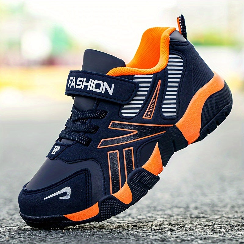 Kids' Low-Top Lace-Up Sneakers for Boys and Girls Solid Color Casual Sports