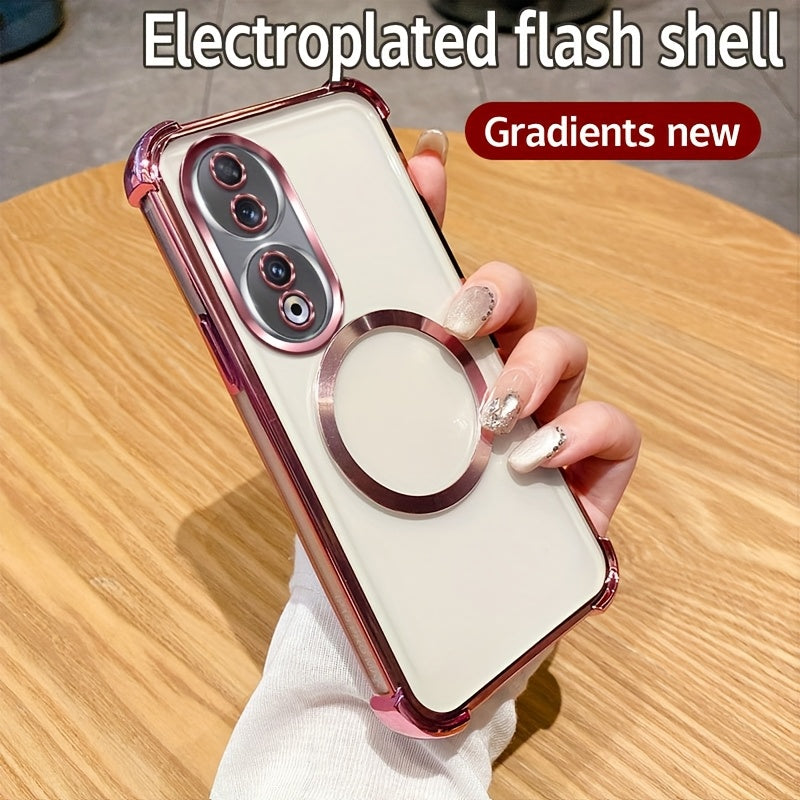 Luxury Heavy-Duty Shockproof Phone Case for Honor X7b X9 Series with Airbags and Magnetic Coil