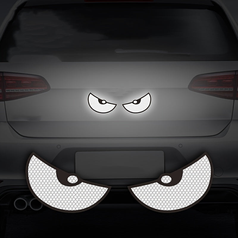 Vehicle Reflective Car Stickers 2pcs Set Safety Visibility Demon Eye