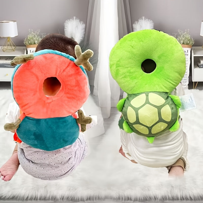 Baby Head Protection Pillow Soft Plush Head Guard for Babies 0+ Red Green
