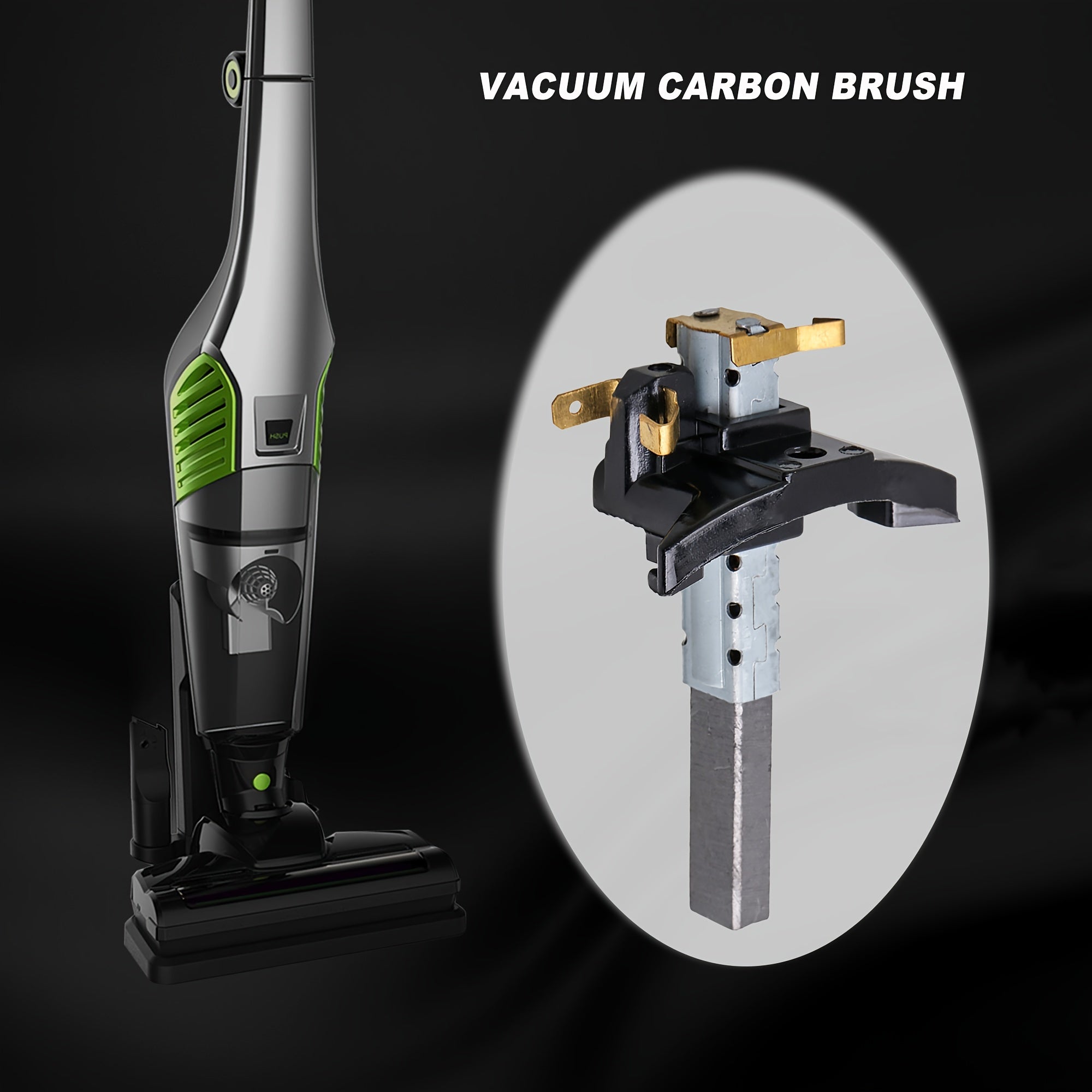 Vacuum Cleaner Carbon Brushes 6x10x30mm Pack of Two for Various Brands