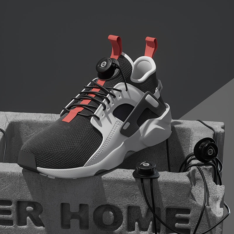 Unisex Sport Shoe Buckles and Laces Set, Rotatable Fasteners, No Tie