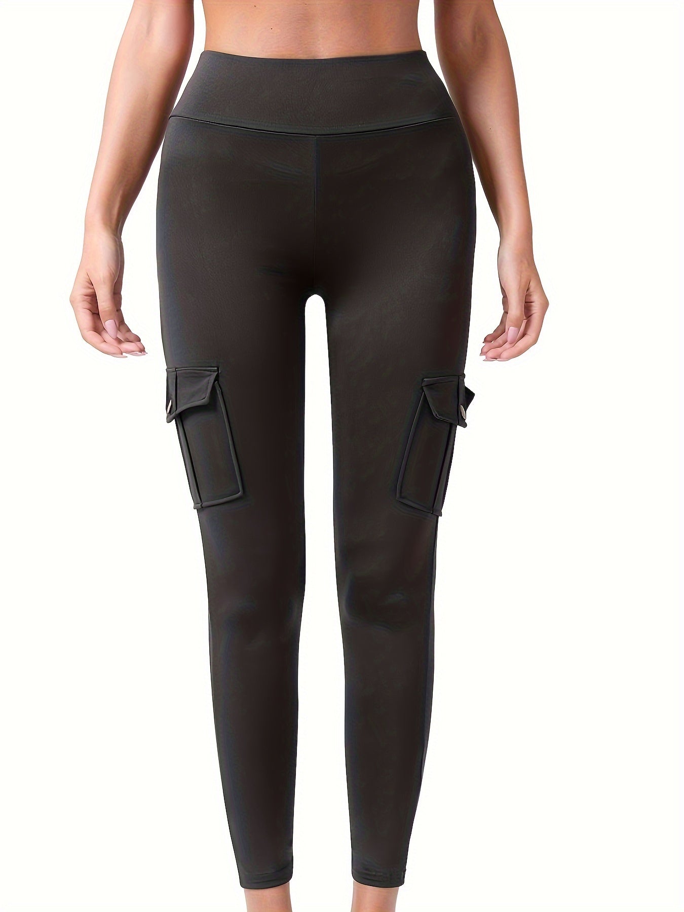 High Waist Butt-Lifting Leggings with Pockets for Hiking and Shapewear Women