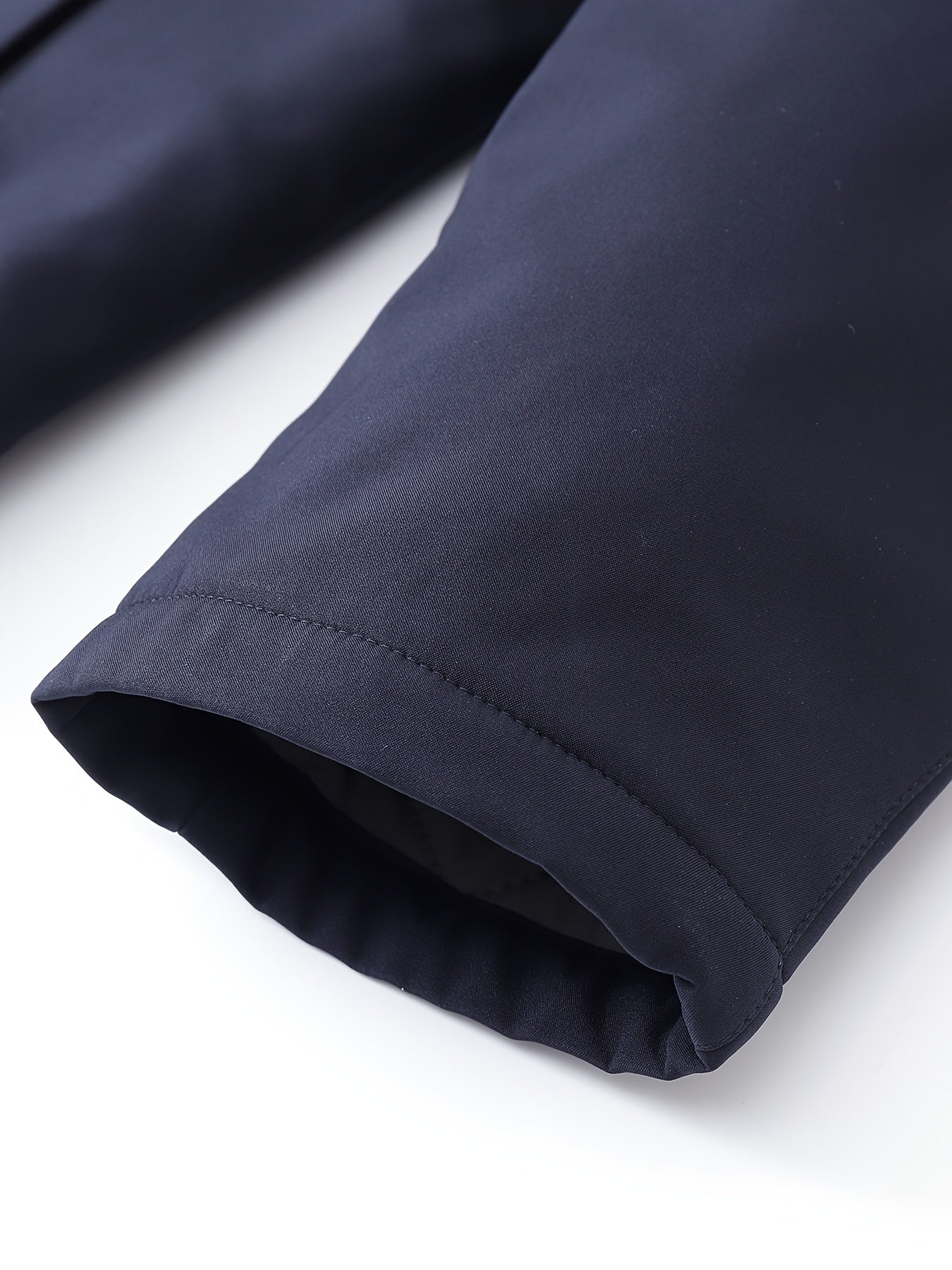 Men's Casual Polyester Lapel Jacket for Hiking and Outdoor Activities