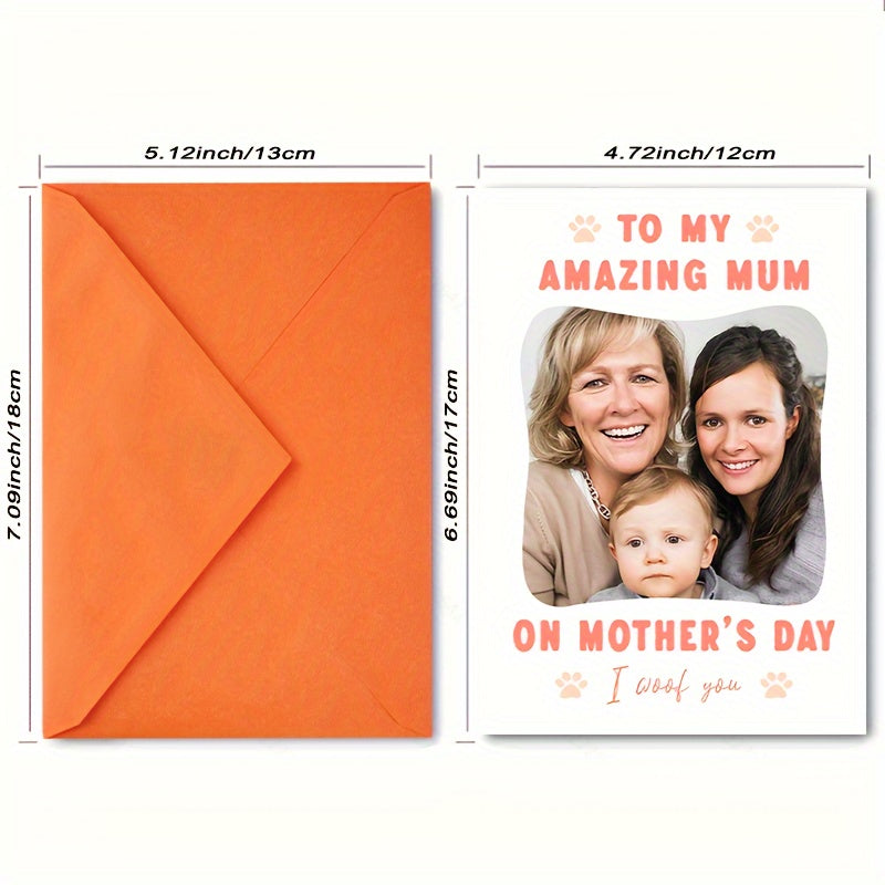 Qo'lda tayyorlangan Vintage-ilhomlangan Ona kuni kartasi - Shirin, Kulgili va O'ziga xos Salom, Shaxsiy Tafsilotlar bilan, Tug'ilgan kunlar va Esda Qolarli Lahzalar uchun Ideal