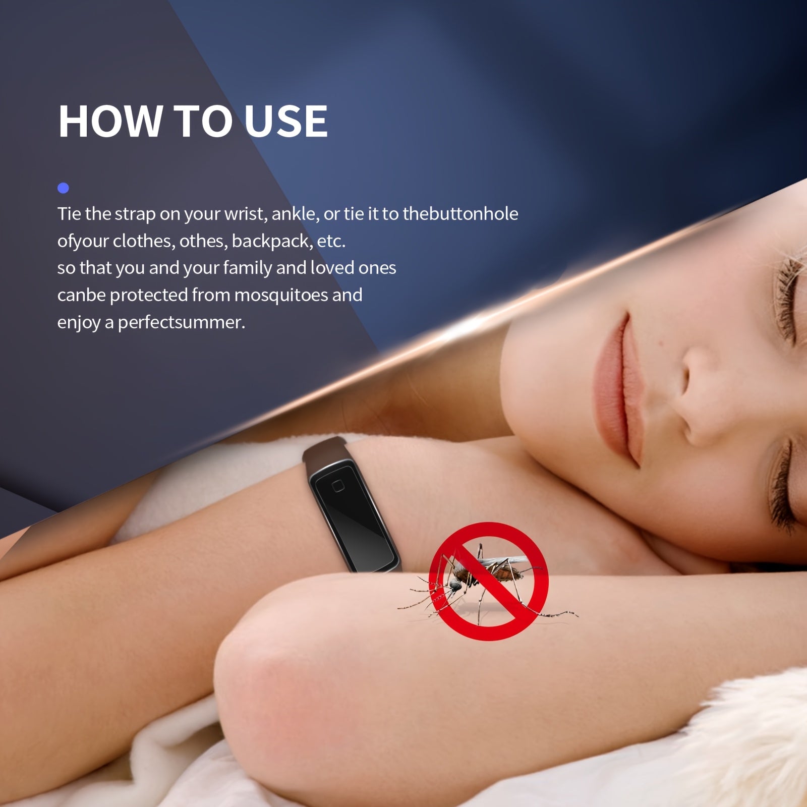 Unisex Silicone Mosquito Repellent Wristband for Outdoors, Insect Protection