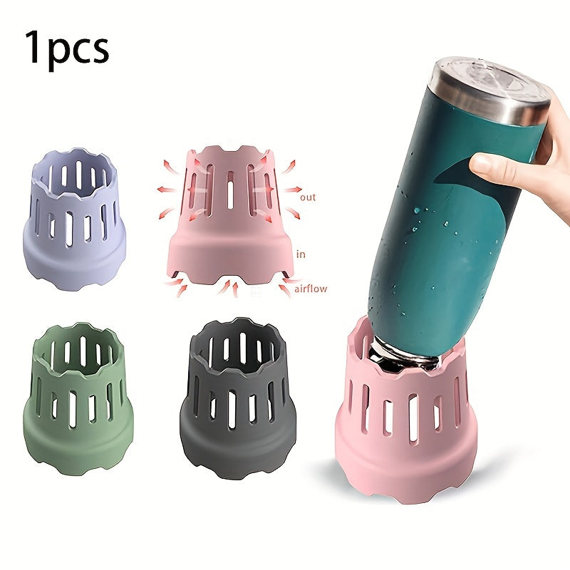 Fast-Drying Silicone Water Bottle Holder, Multipurpose Rack, Stackable, 4 Colors
