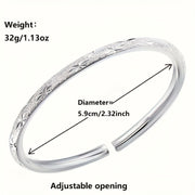 Unisex Sterling Silver Open Sky Full of Stars Bracelet for Women and Men