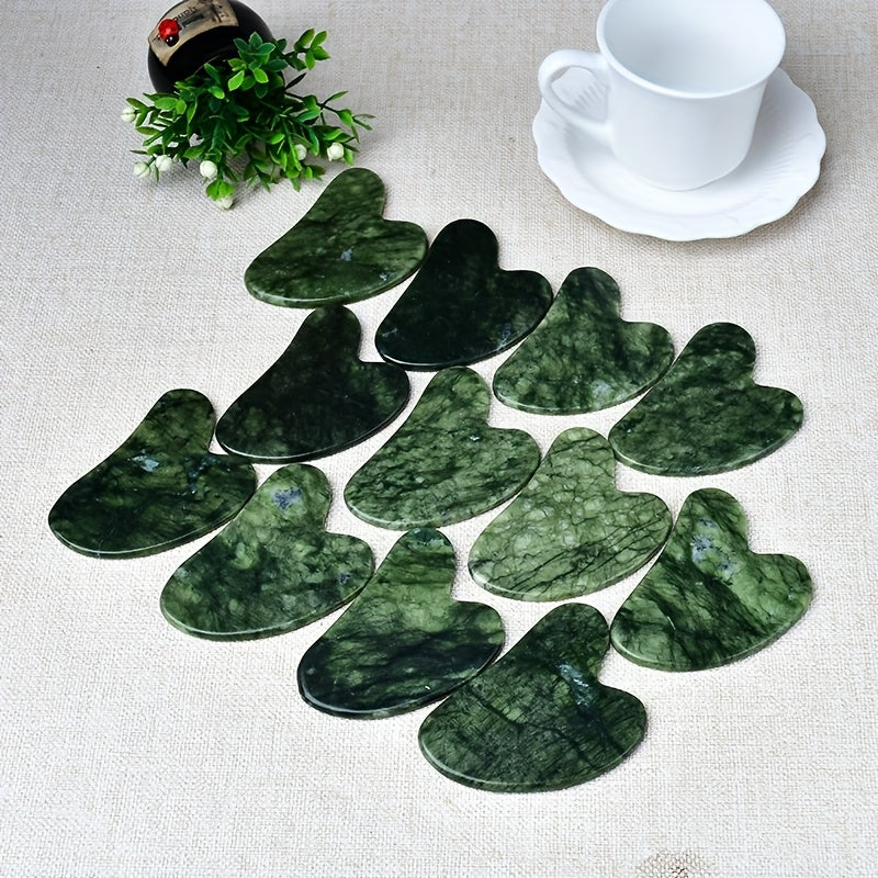 Tabiiy tosh qirqish taxtasi - yuz va tana parvarishi uchun massaj asbobi, 1 dona, 3 dona yoki 5 dona mavjud, qo'lda tayyorlangan va bayram sovg'asi uchun mukammal.