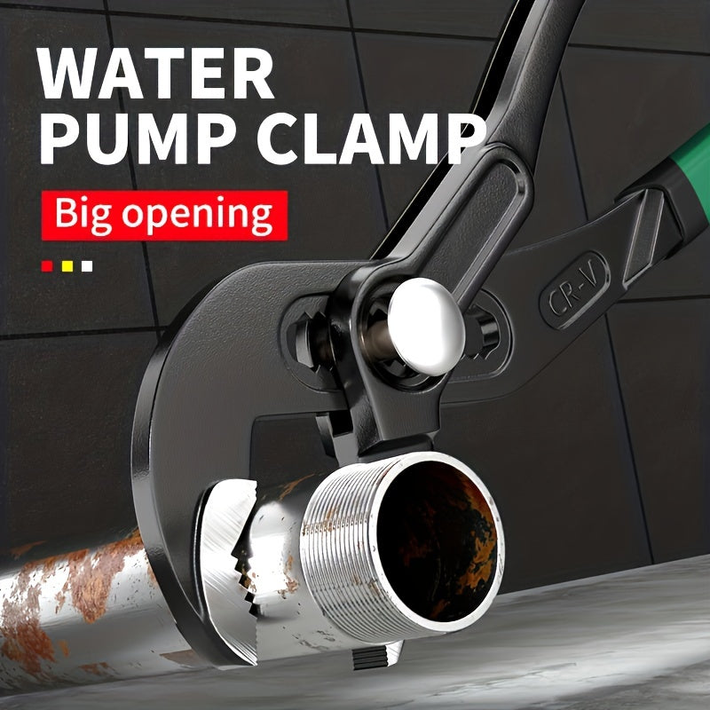 Sanoat darajasidagi xrom vanadiy po'latidan yasalgan ko'p funksiyali asbob, katta ochilishli plitalar, kalit va suv quvuri kaliti bilan.