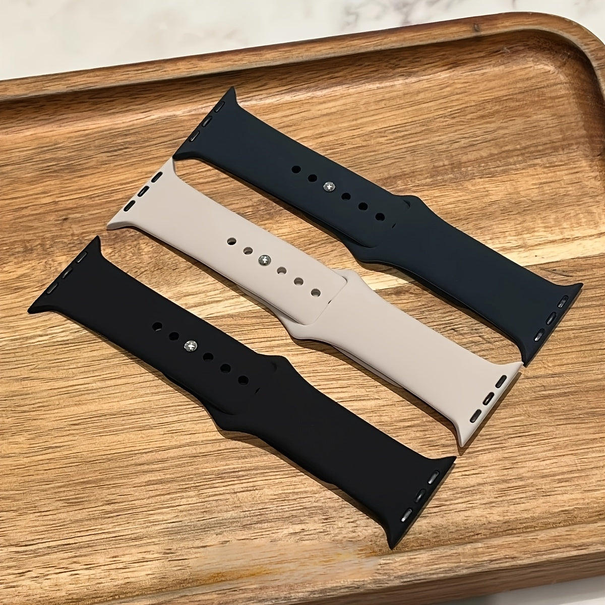 Breathable Silicone Watch Band for Apple Watch Series 1-10 SE Ultra 38mm-49mm Adjustable Strap