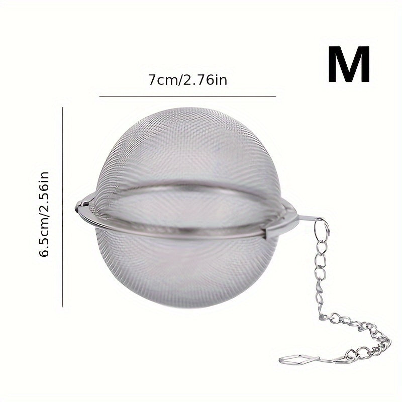 Durable Mesh Stainless Steel Tea Infuser for Loose Leaf Tea and Spices