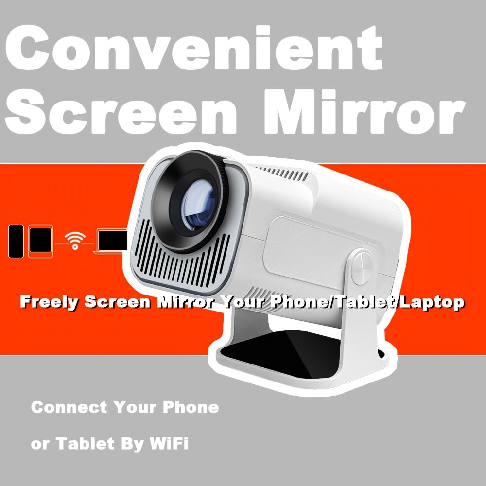 Android 11 Home Projector 720P with 320ANSI Brightness Dual Band WiFi6 Wireless 5.0 Auto Keystone 180° Rotation Portable Cinema