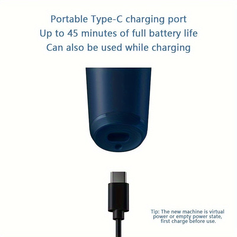 Hairclipper Series 3000 Deep Blue Steel Blades 7-Speed Length Settings PowerDrive Type-C Charging Accessories