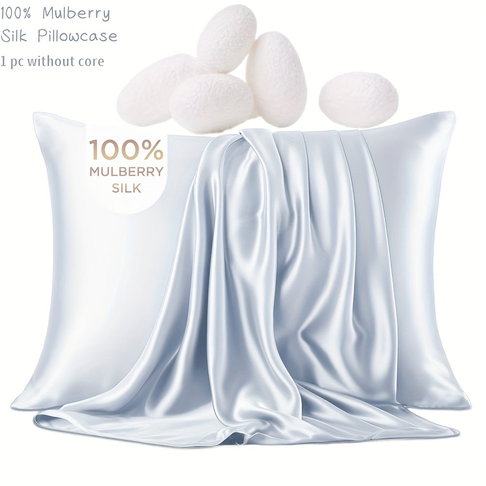 Silk Pillowcase for Hair and Skin 19mm Double-Sided Champagne Colored