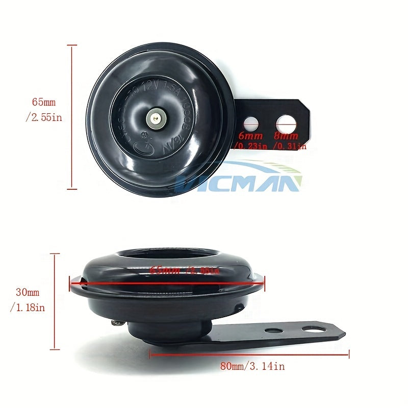 Universal 12V Motorcycle Horn Electric Loud Sound Scooter Horn 105dB