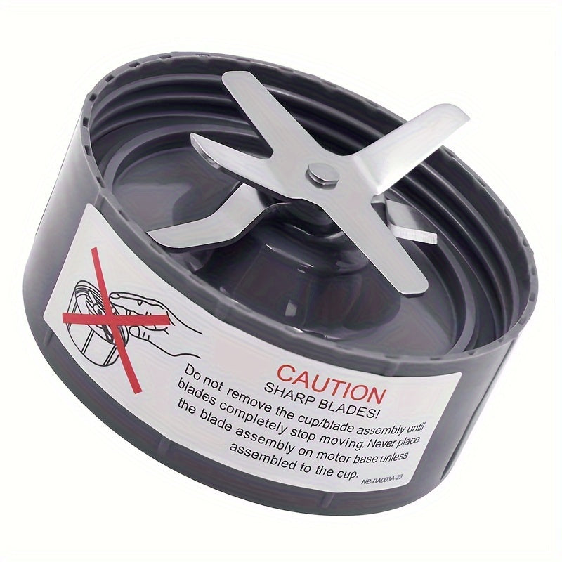 NutriBullet 600W/900W Pro uchun zanglamaydigan po'latdan yasalgan ekstraktor pichog'i - silikon kauchuk muhrlar va O-ringlar bilan mos keladi - blender uchun oziq-ovqat xavfsizligi bo'yicha almashtirish qismi