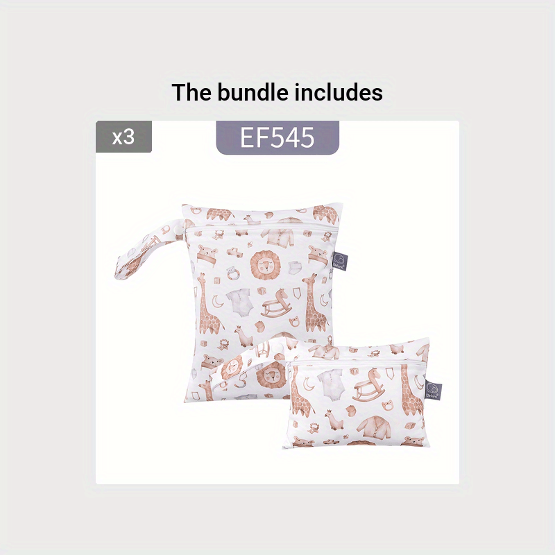 Small Waterproof Bags for Menstrual Storage Set of 2 Animal Print Diaper Bags for Halloween Thanksgiving Christmas