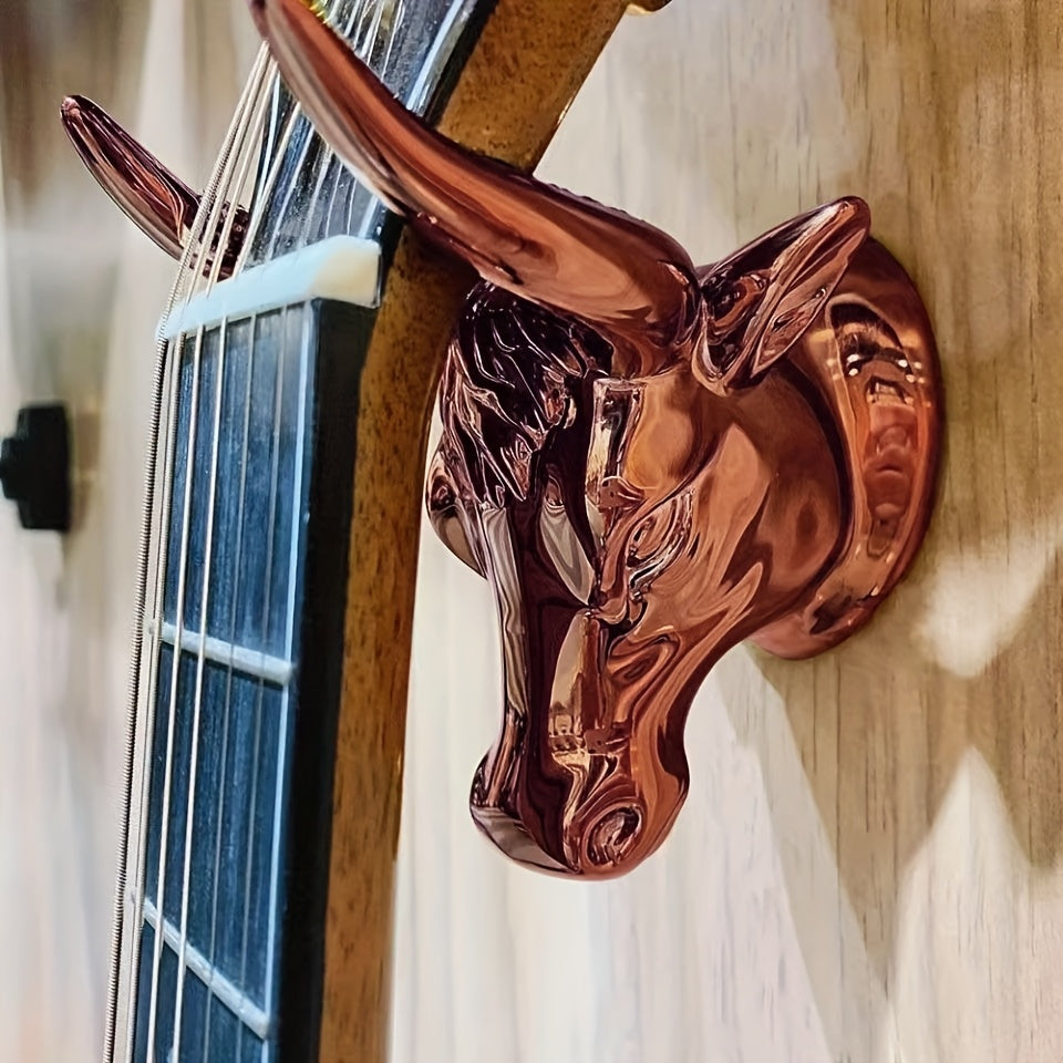 Golden Metal Wall Mount Guitar Hook Non-Slip Coat Towel Key Hanger for Bathroom Home