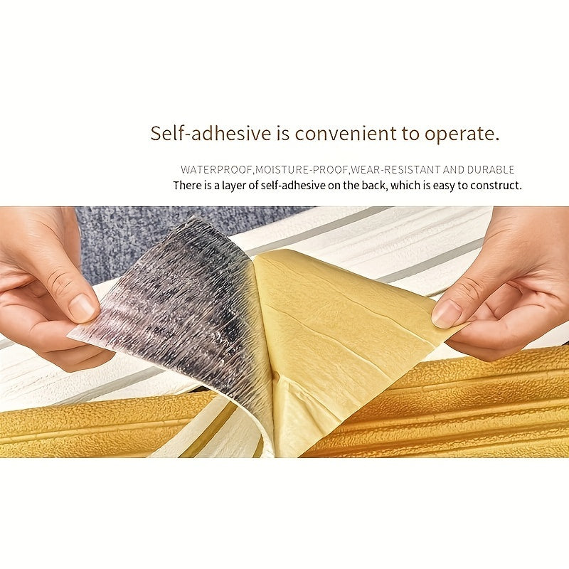 Self-Adhesive Foam Wall Edge Trim Waterproof Easy to Install 230cm x 14cm