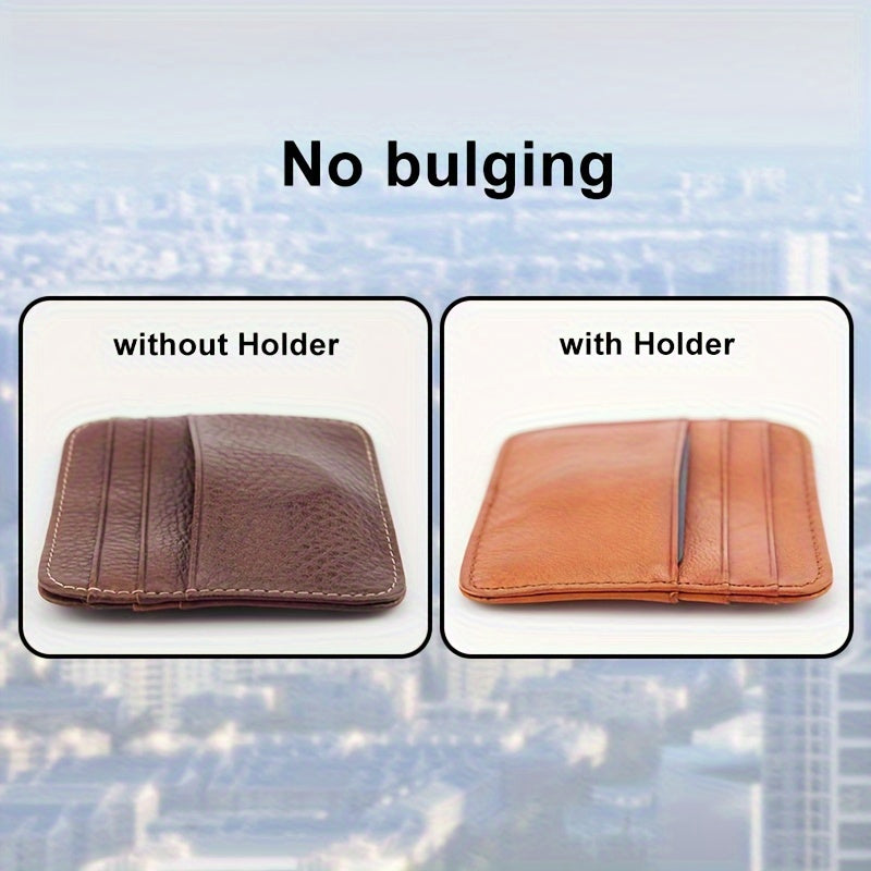 Uniseks yupqa karbon tolasi Airtag hamyon karti tutqich himoya qutisi kredit karta o'lchami